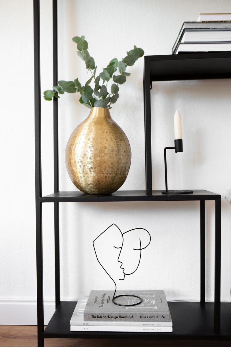 LaLe Living Deko Objekt Favori in Schwarz, 18.5 x 25 cm Outlet