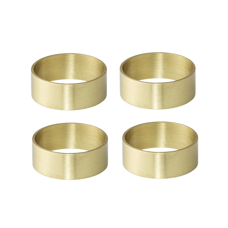 LaLe Living Serviettenringe 4er-Set Arba in Gold matt Blitzverkäufe