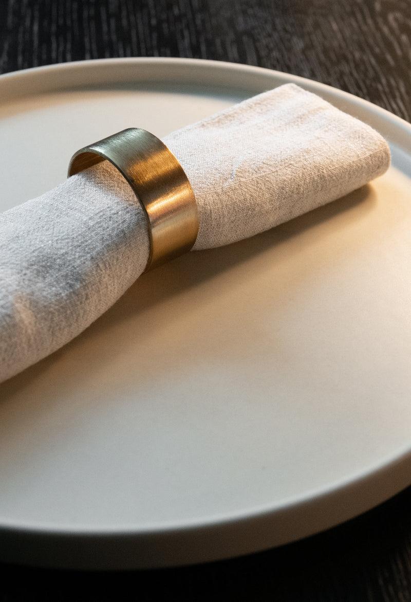 LaLe Living Serviettenringe 4er-Set Arba in Gold matt Blitzverkäufe
