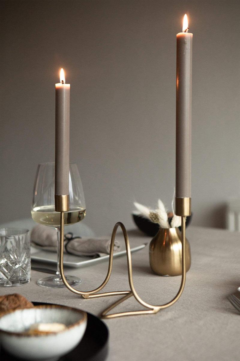 LaLe Living Kerzenständer "Yeni" aus Eisen in Gold, 11x17cm Angebote