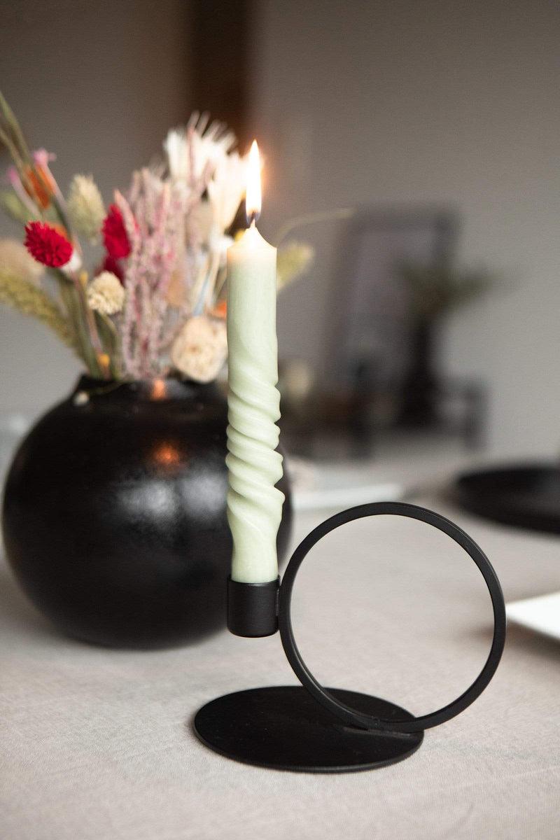 LaLe Living Vase "Siyah" aus Eisen in Schwarz, Ø15,5x14,5cm im Angebot