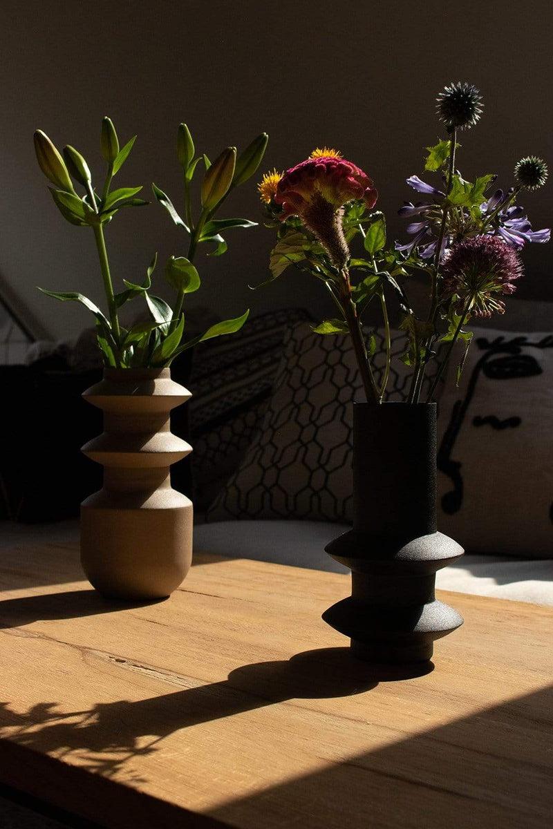 LaLe Living Vase Zeytin in Olive, 11 x 21,5 cm Auslauf