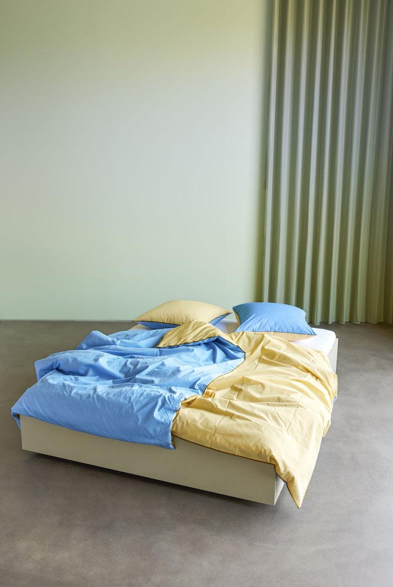 Hübsch Aki Bettwäsche 80/200 Blau/Gelb Verkauf
