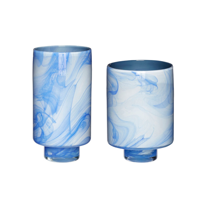 Hübsch Cloud Vasen Blau/Weiß (2er Set) Angebote