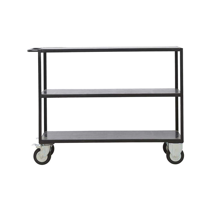 House Doctor Regal mit 4 Rollen Schwarz