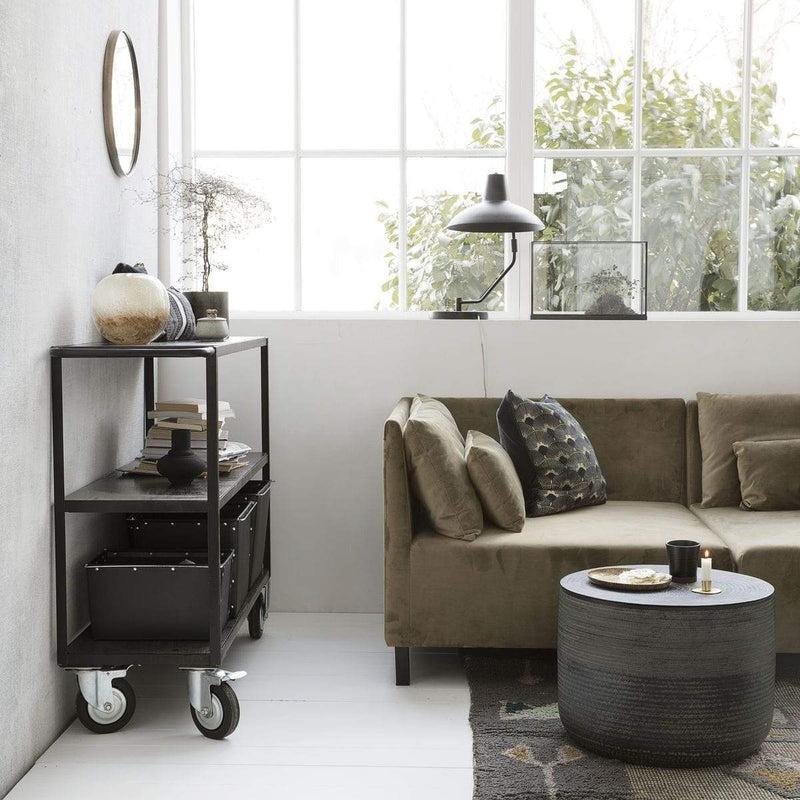 House Doctor Regal mit 4 Rollen Schwarz Outlet