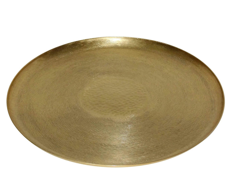 LaLe Living Deko-Tablett "Tepsi" aus Aluminium, Ø37cm