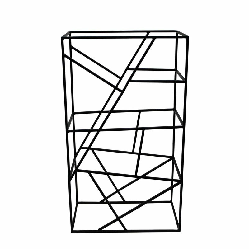 LaLe Living Weinregal "Vino" aus Eisen, Schwarz 26x45,5cm