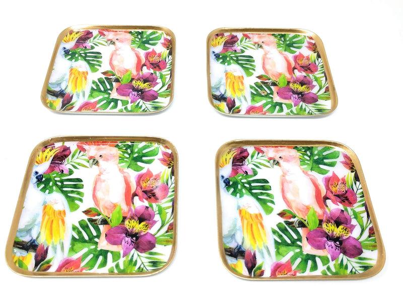 GIFTCOMPANY Papagei Untersetzer 4er-Set Untersetzer Auslauf