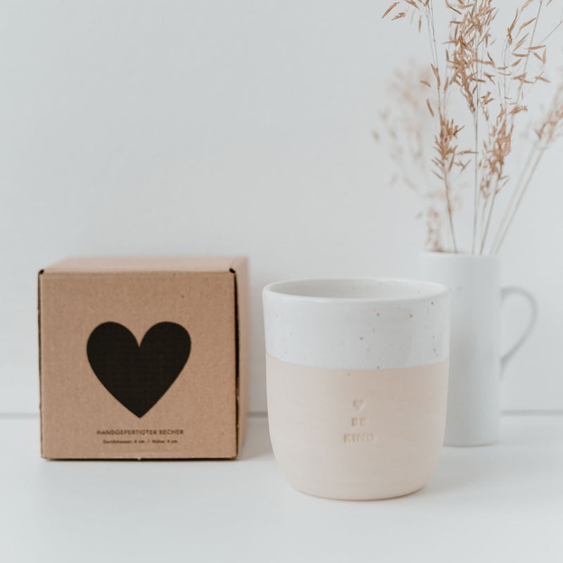 Eulenschnitt Becher "Be Kind" aus Steingut Bis zu 60% Rabatt