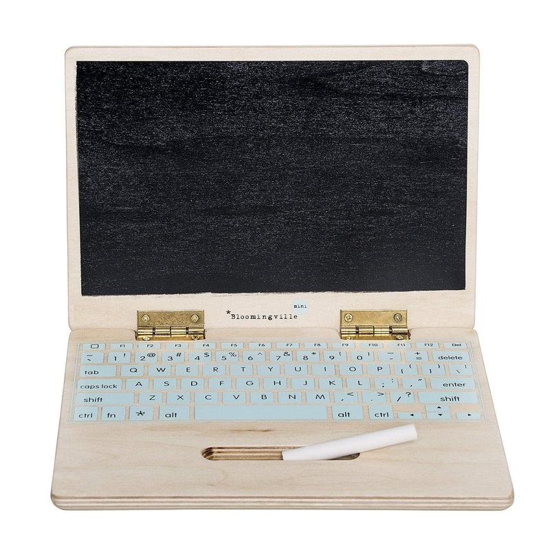 Bloomingville Laptop aus Holz mit Kreidetafel Outlet
