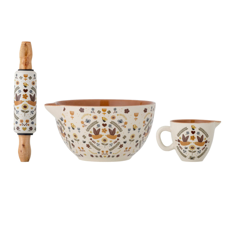 Bloomingville MINI Bryn Backset, Braun, Steingut Schlussverkauf