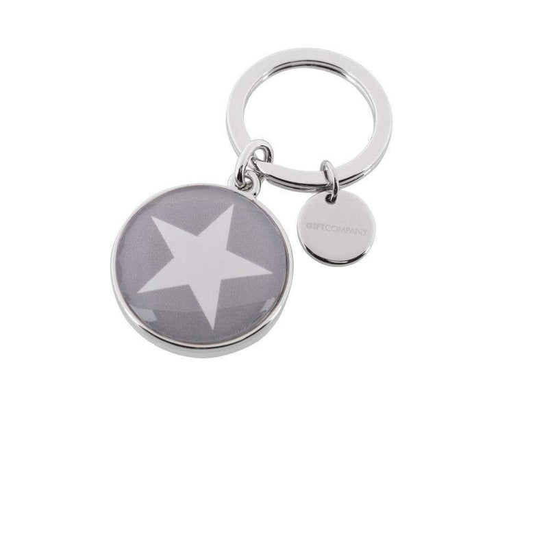 GIFTCOMPANY Schlüsselanhänger Stern Grau