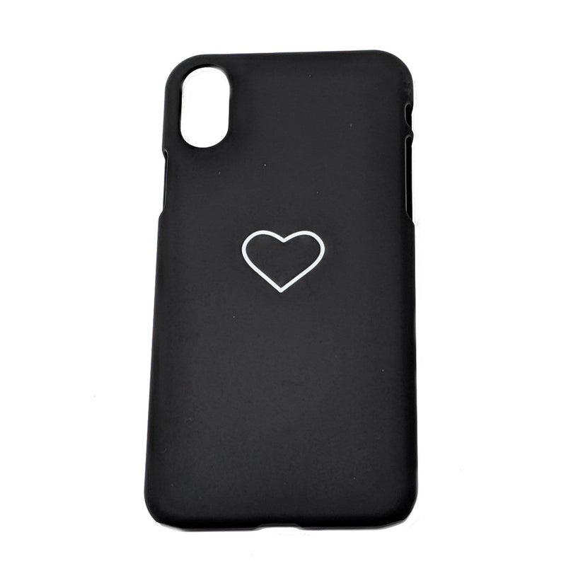 LaLe Living Handyhülle Herz Motiv in Schwarz, Apple iPhone XS/X