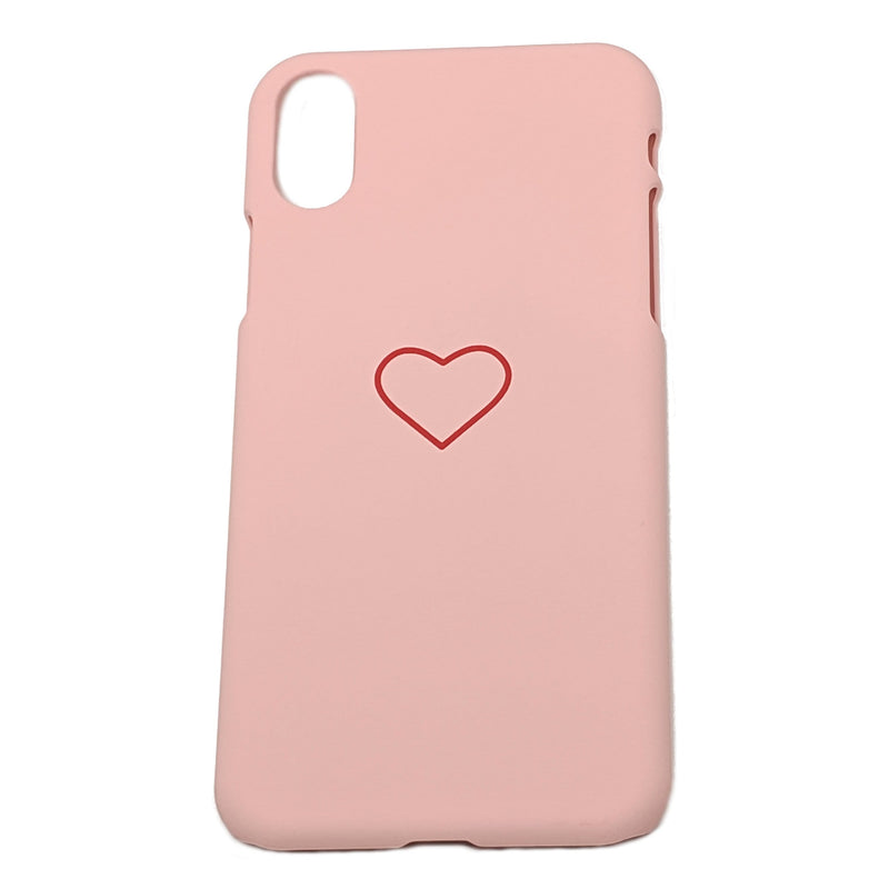 LaLe Living Handyhülle Herz Motiv in Rosa, Apple iPhone XS/X