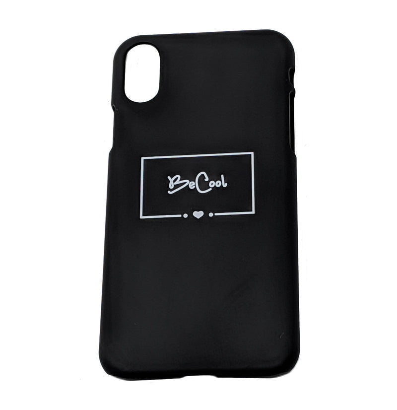 LaLe Living Handyhülle "Be Cool" in Schwarz, Apple iPhone XS/X