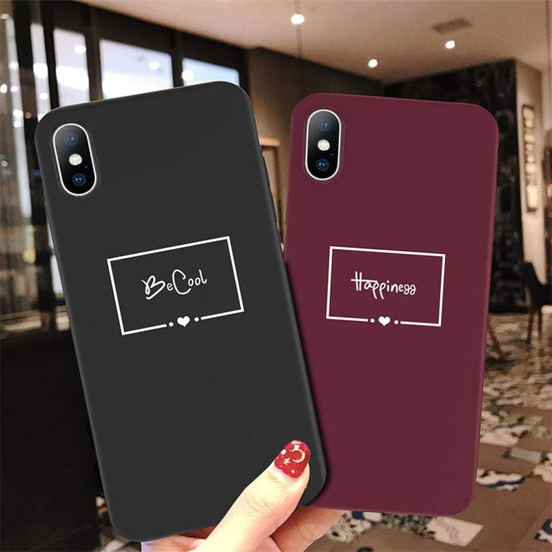 LaLe Living Handyhülle "Be Cool" in Schwarz, Apple iPhone XS/X Auslauf