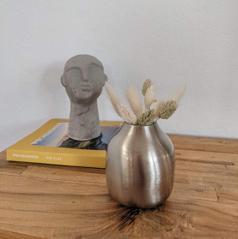 LaLe Living Vase "Basit" aus Eisen Silber, klein Ø8x10cm Angebote