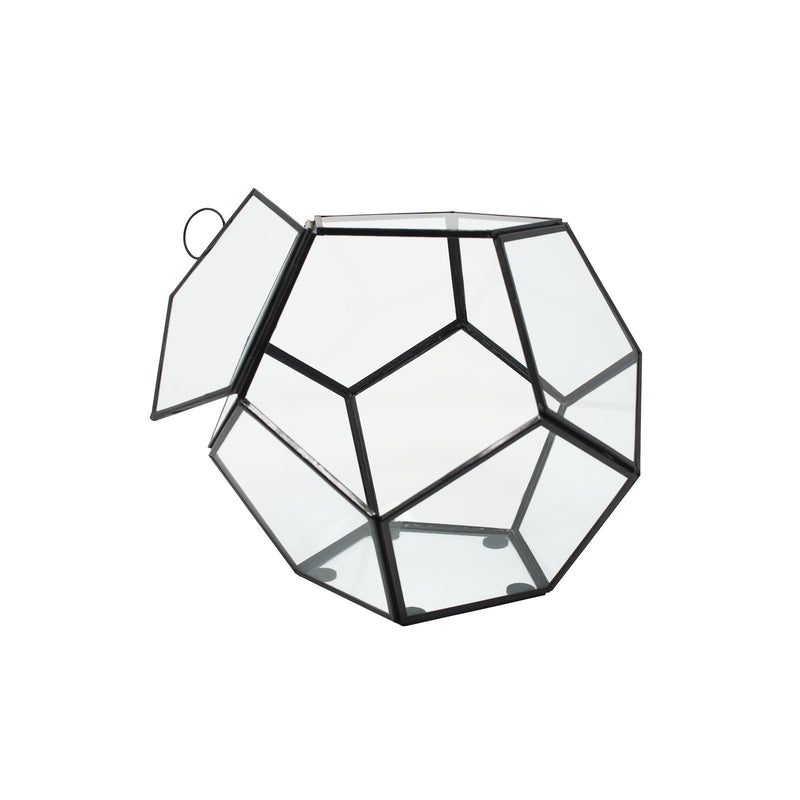 LaLe Living Blumentopf Terrarium Nani aus Eisen in Schwarz, 20 x 26 cm Angebote
