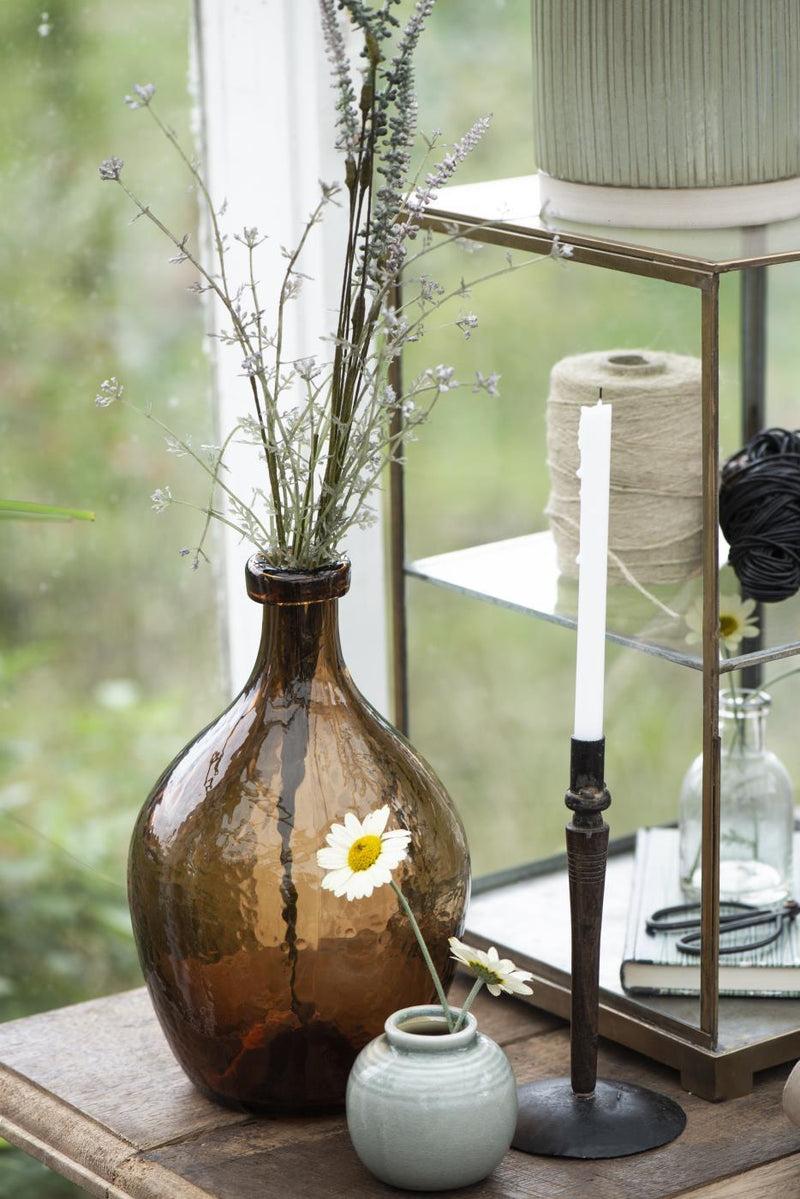 IB Laursen Glasballon Vase Braun, 28 cm im Angebot