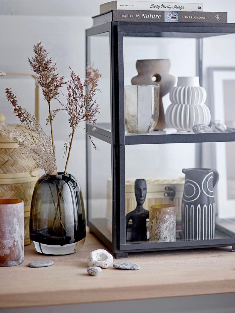 Bloomingville Halfdan Vase, Weiß, Steingut im Angebot