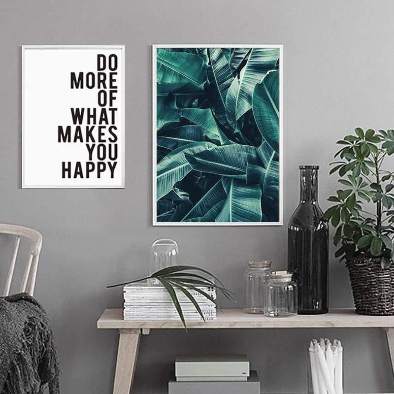 LaLe Living Bild Leinwanddruck mit botanischen Pflanzen Super Sparpreis