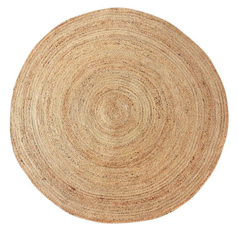LaLe Living Runder Teppich Yuva aus Jute, Ø150 cm