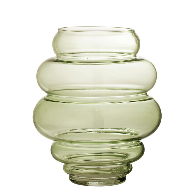 Bloomingville Annhelene Vase, Grün, Glas