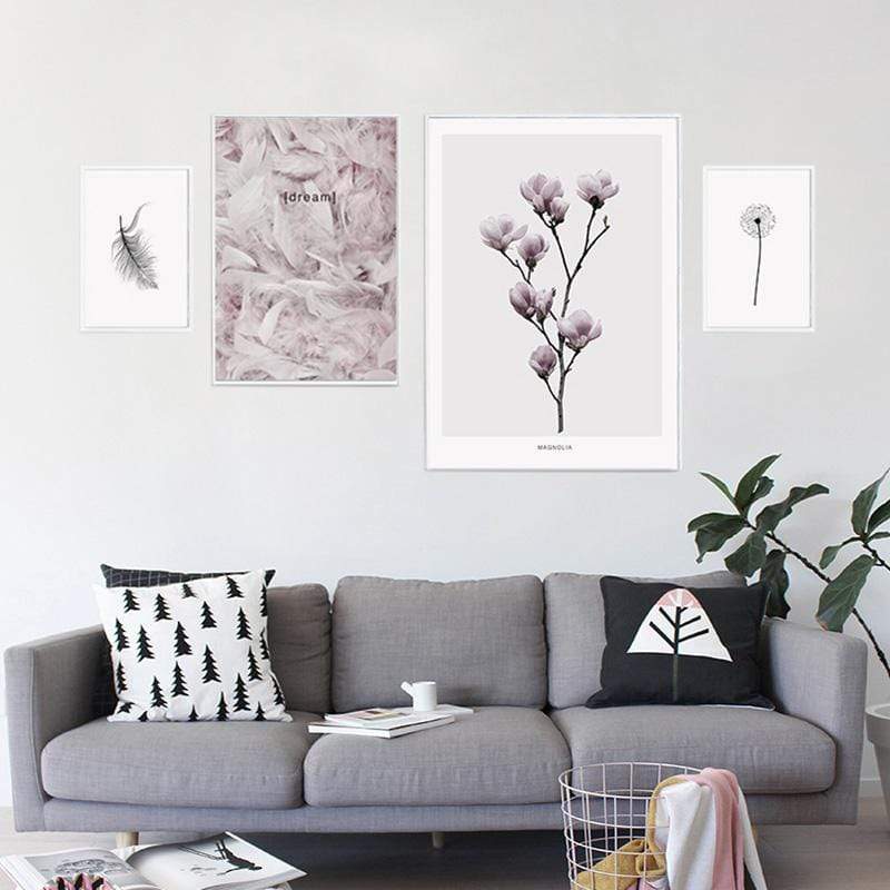 LaLe Living Bild Leinwanddruck Feder A4 21 x 30cm Angebote