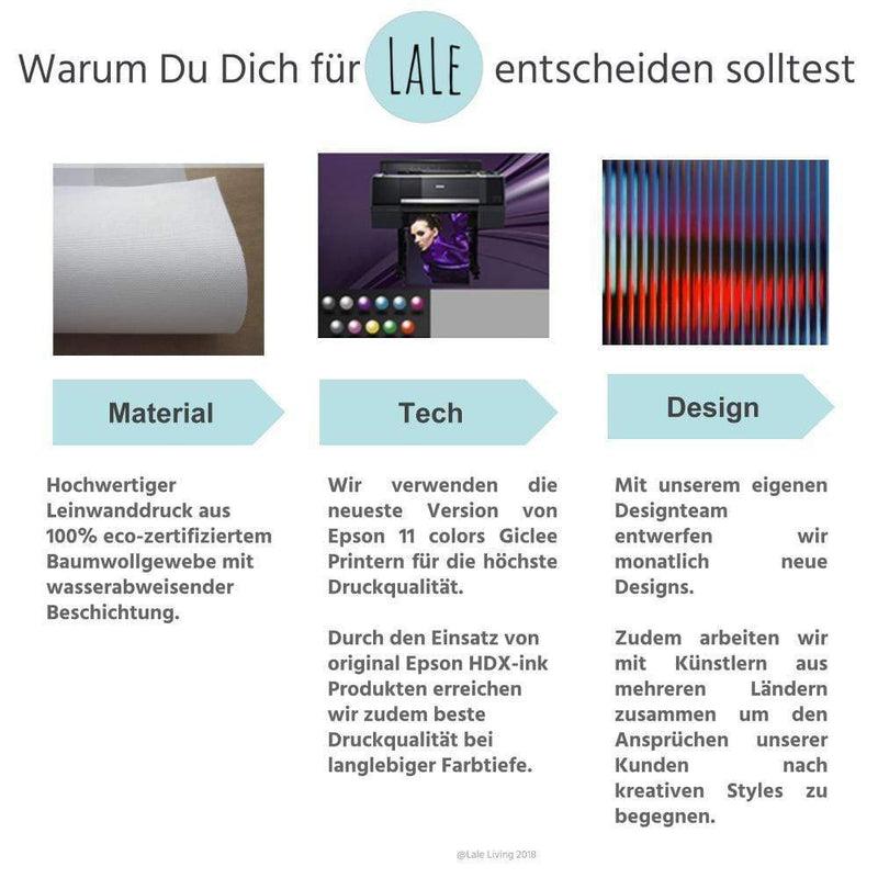 LaLe Living Bild Leinwanddruck Frozen Water Blau A4 21x30cm Hotsell