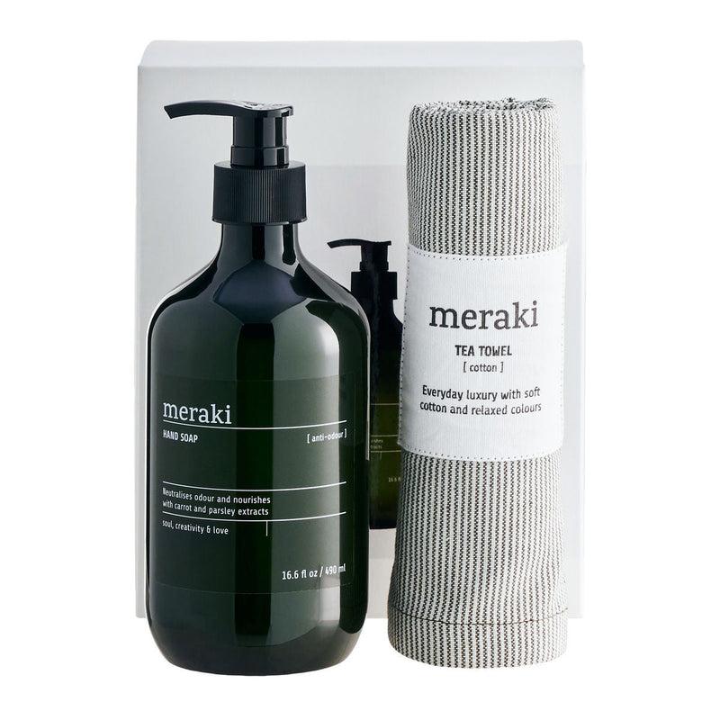 Meraki Geschenkbox, Handseife & Geschirrtuch