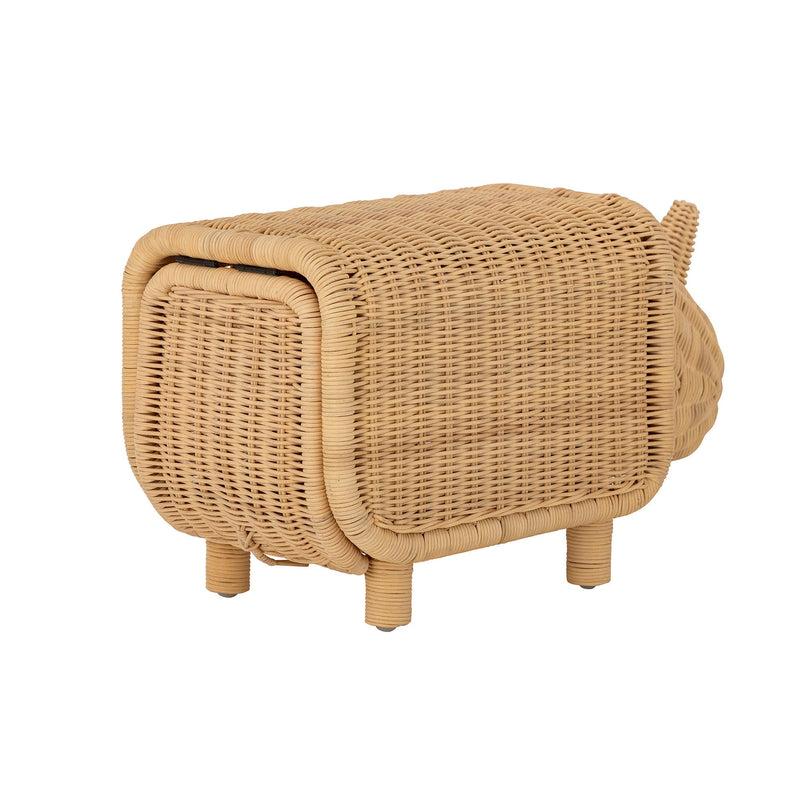 Bloomingville MINI Soffe Hocker mit Stauraum, Natur, Rattan im Angebot
