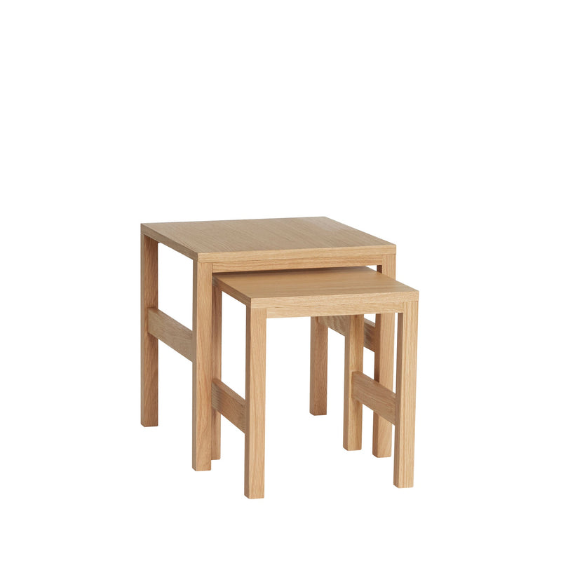Hübsch Puzzle Tische Naturfarben (2er Set) Schlussverkauf