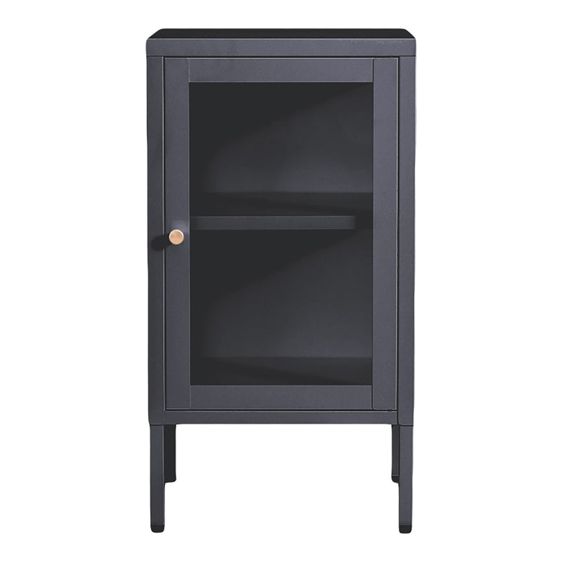 House Nordic kleine Vitrine Dalby aus Metall in Grau
