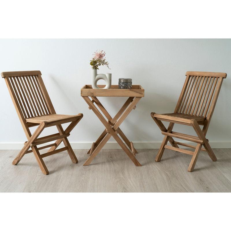 House Nordic Ronda Balkontisch klappbar mit abnehmbaren Tablett aus Holz Kostenlose Rückgabe
