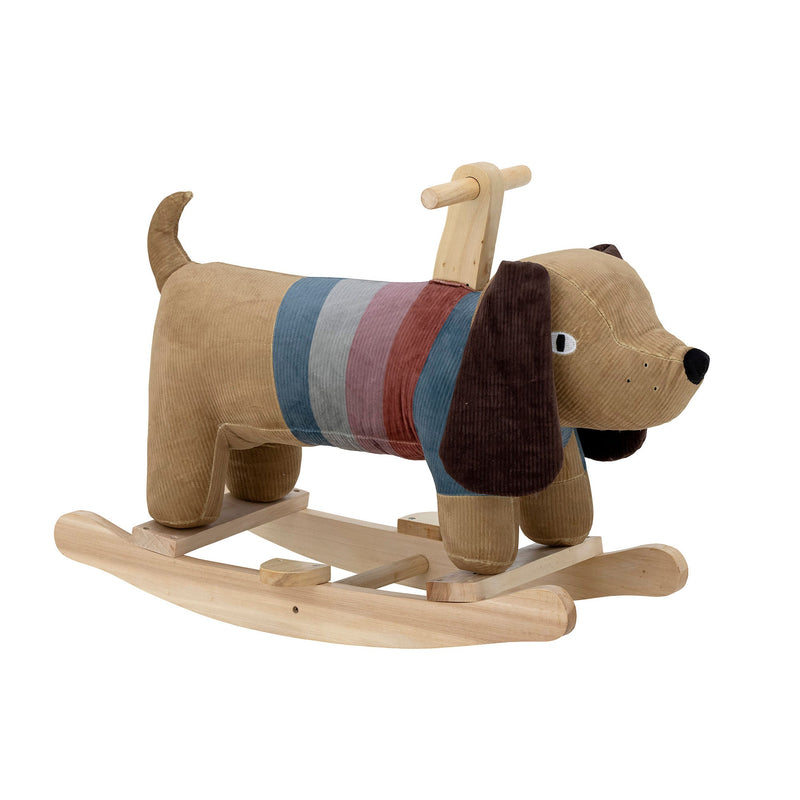 Bloomingville MINI Charlie Schaukelpferd Hund, Braun, Polyester Super Sparpreis