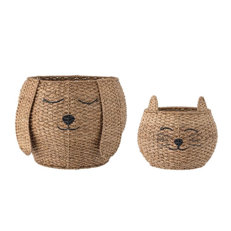 Bloomingville MINI Milus Korb Braun aus Bankuan Gras