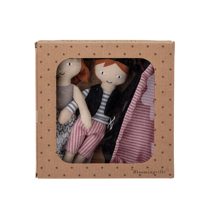 Bloomingville MINI Kate & Jonah Puppen, Baumwolle Sonderangebot der Fabrik