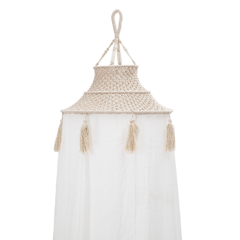 Bloomingville MINI Hugh Baldachin, Natur, Baumwolle Super Rabatt