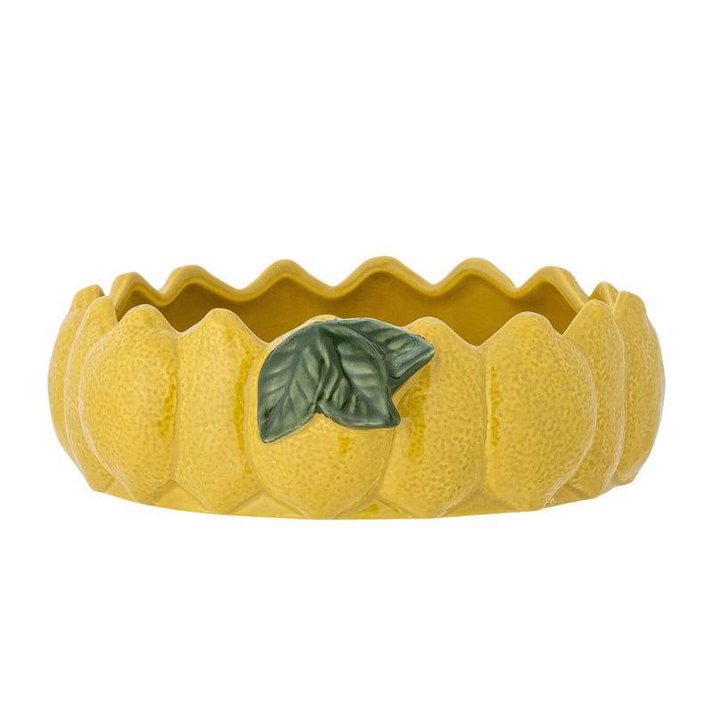 Bloomingville Creative Collection Limone Schale, Gelb, Steingut
