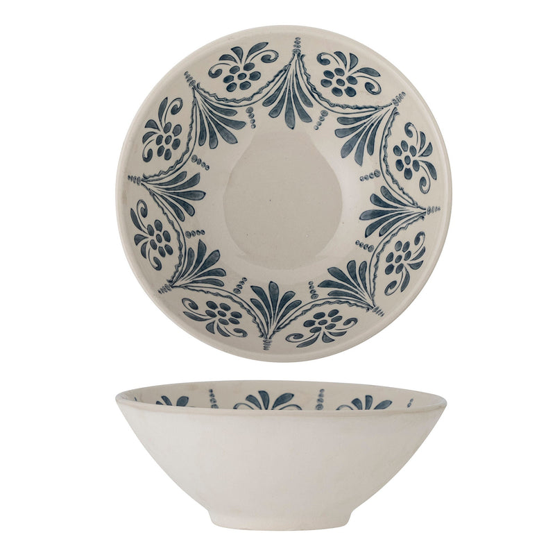 Bloomingville Heikki Schale, Blau, Steingut