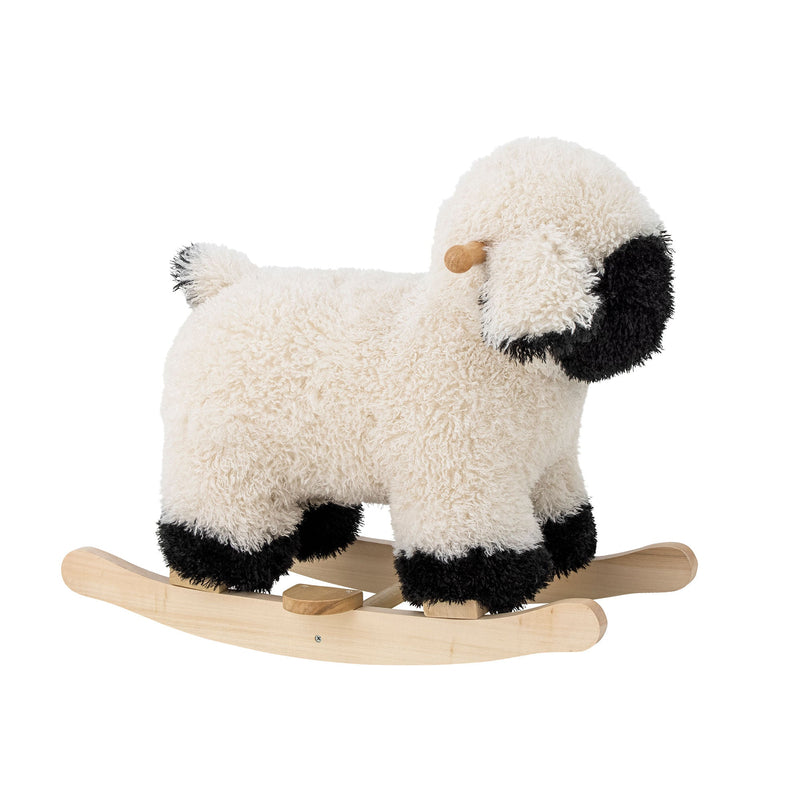 Bloomingville MINI Dolly Schaukelspielzeug, Schaf, Weiß, Polyester