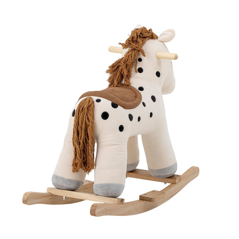 Bloomingville MINI Merlen Schaukelspielzeug, Pferd, Weiß, Polyester Osterangebot