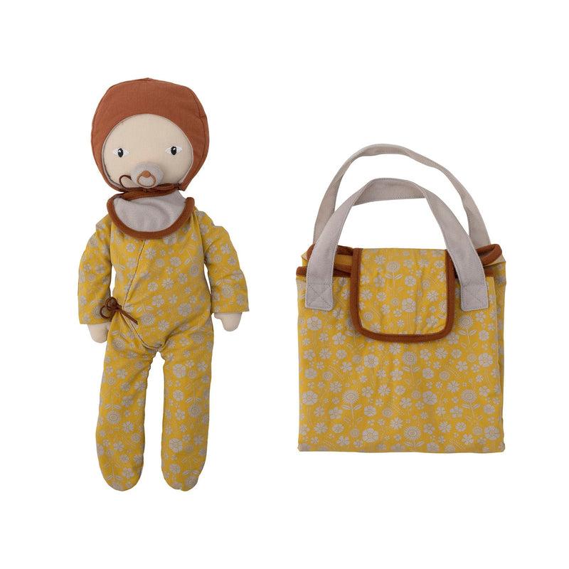Bloomingville MINI Nalle Soft Puppe, Braun, Baumwolle