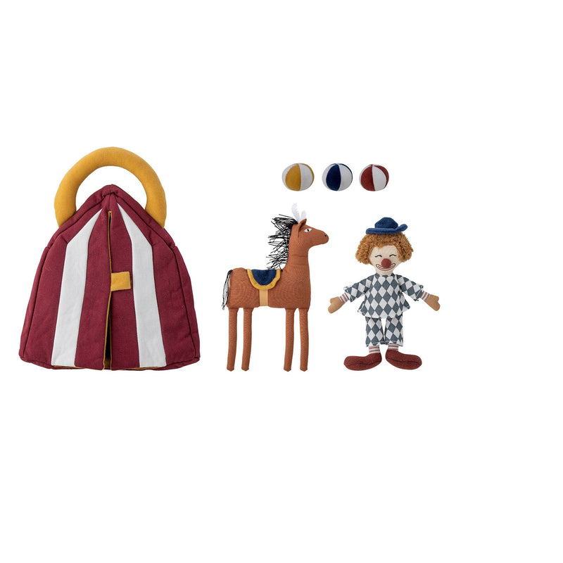 Bloomingville MINI Theobald Soft Kinderspielzeug, Rot, Baumwolle