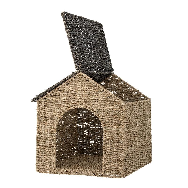 Bloomingville MINI Fredie Korb mit Deckel, Natur, Seegras Neueste Stile