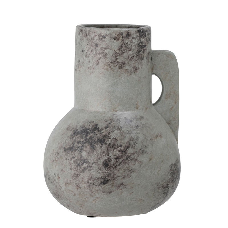 Bloomingville Tias Vase, Grau, Keramik