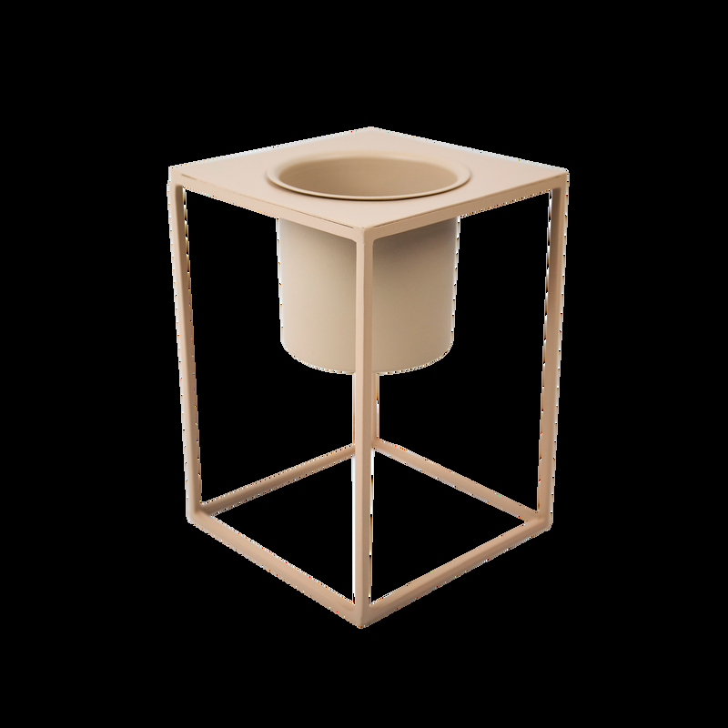LaLe Living Blumentopf Lida aus Eisen in Olive, Ø16 cm Begrenzt auf 3 Tage