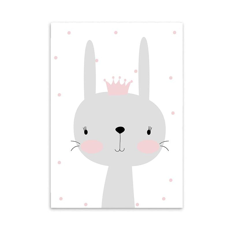 LaLe Living Leinwandbild mit niedlichem Bunny A4 21x30cm Günstiger Verkauf