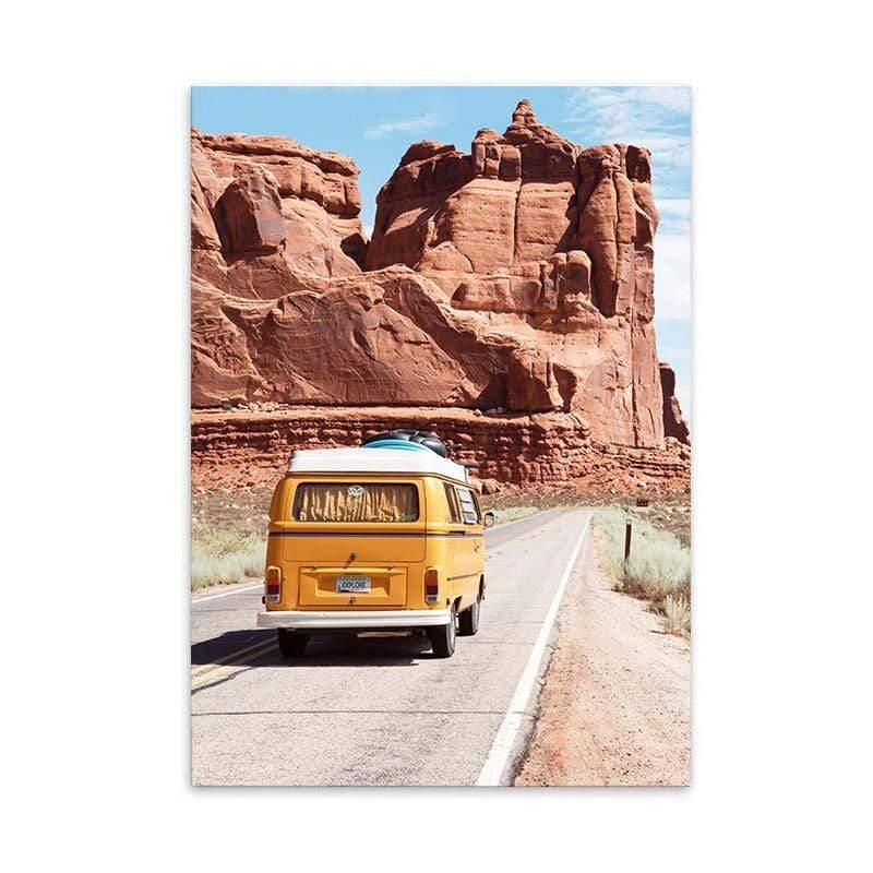 LaLe Living Bild Leinwanddruck Bully durch Canyon A4 21x30cm